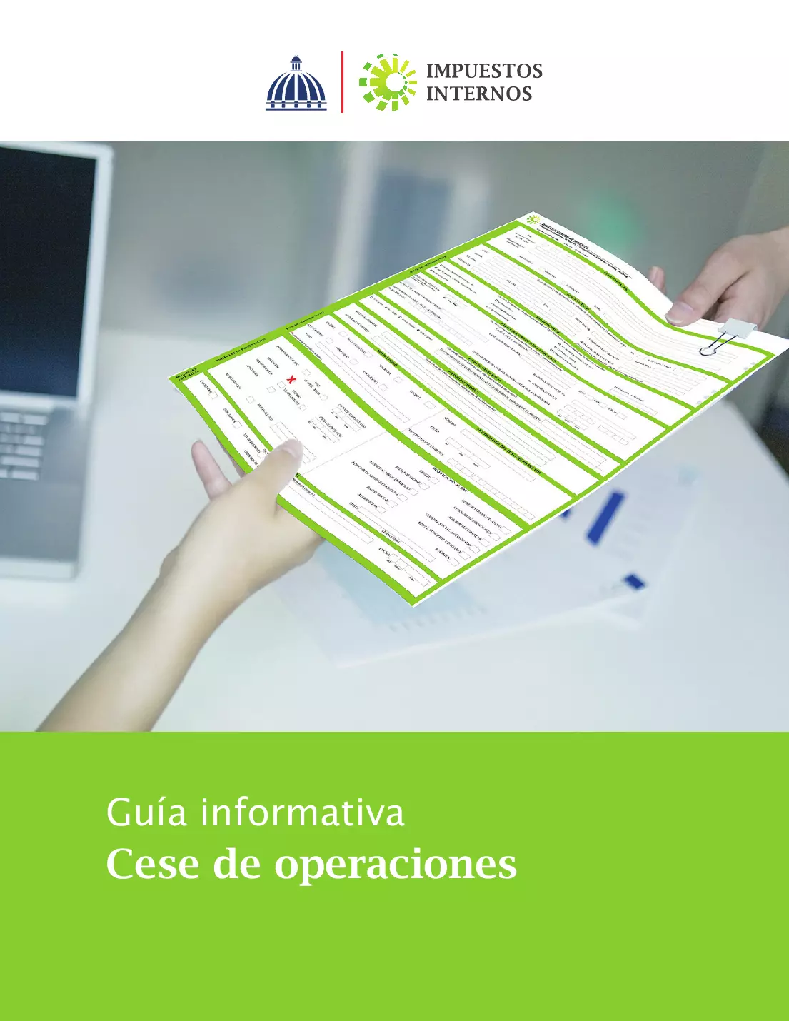 Guía informativa de cese de operaciones, página 1 de 8