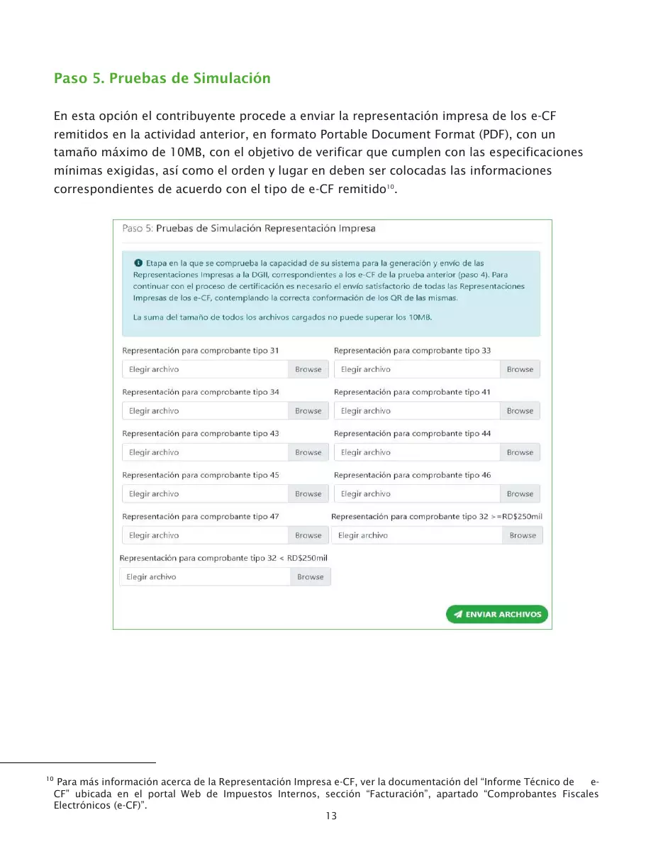Proceso de certificación para ser emisor electrónico, página 13 de 26