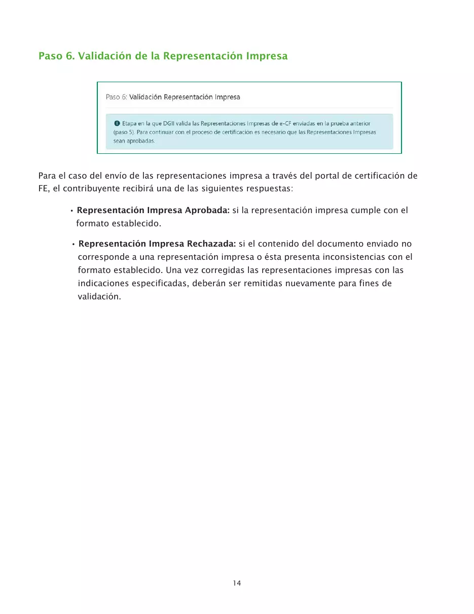 Proceso de certificación para ser emisor electrónico, página 14 de 26