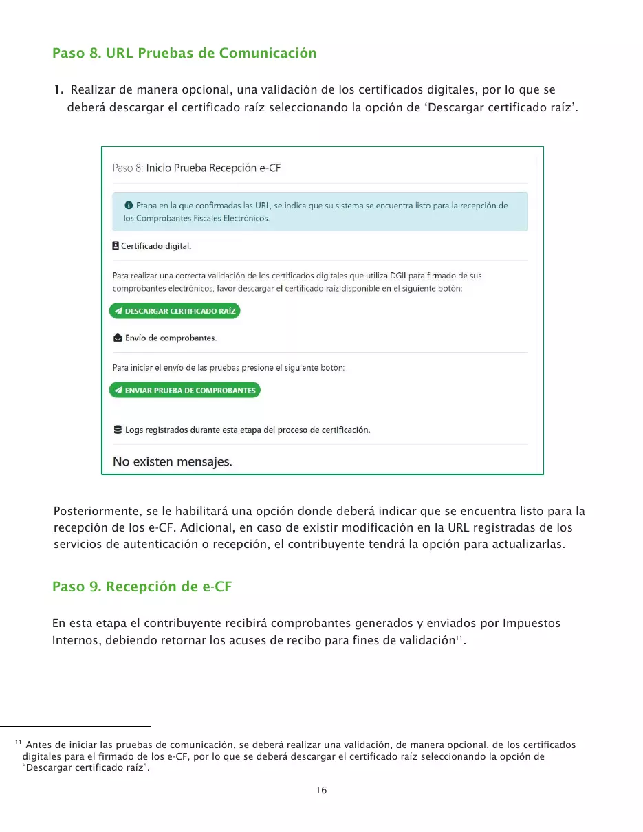 Proceso de certificación para ser emisor electrónico, página 16 de 26