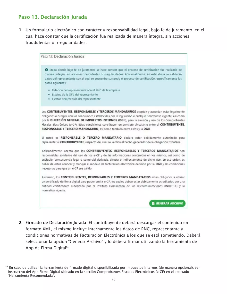 Proceso de certificación para ser emisor electrónico, página 20 de 26