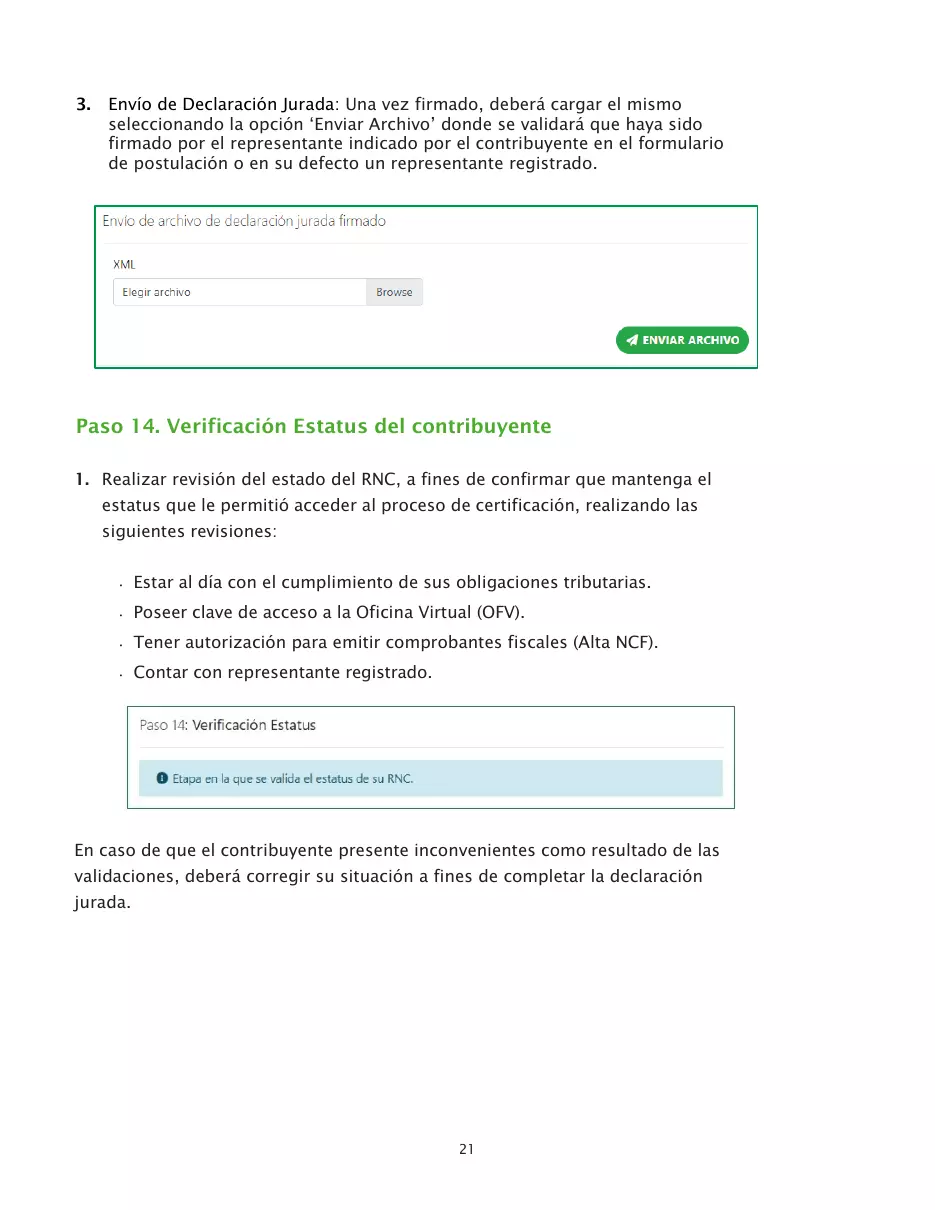 Proceso de certificación para ser emisor electrónico, página 21 de 26