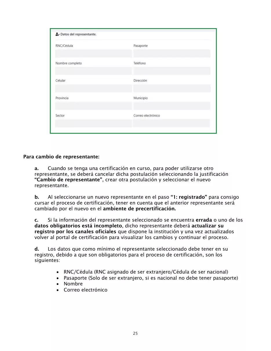 Proceso de certificación para ser emisor electrónico, página 25 de 26
