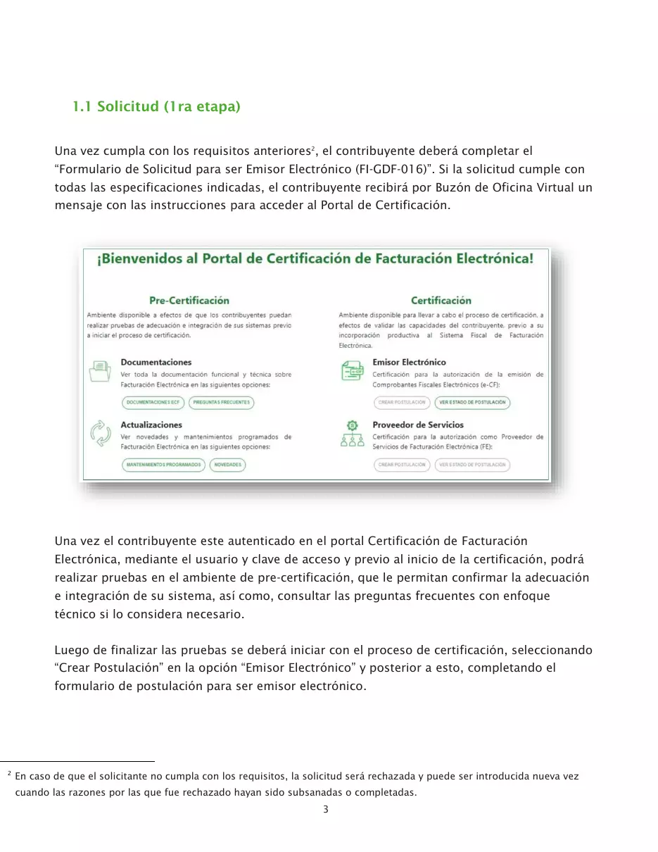 Proceso de certificación para ser emisor electrónico, página 3 de 26