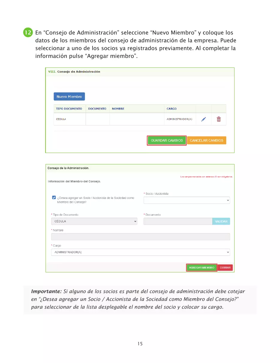 Solicitud de RNC de sociedades comerciales por la Oficina Virtual, página 15 de 23