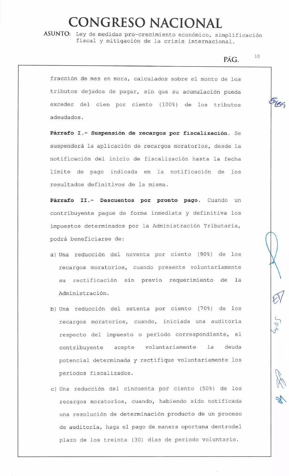 Ley 30-26 de medidas pro crecimiento económico y simplificación fiscal, página 10 de 62