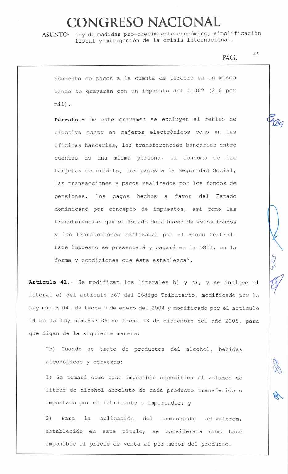 Ley 30-26 de medidas pro crecimiento económico y simplificación fiscal, página 45 de 62