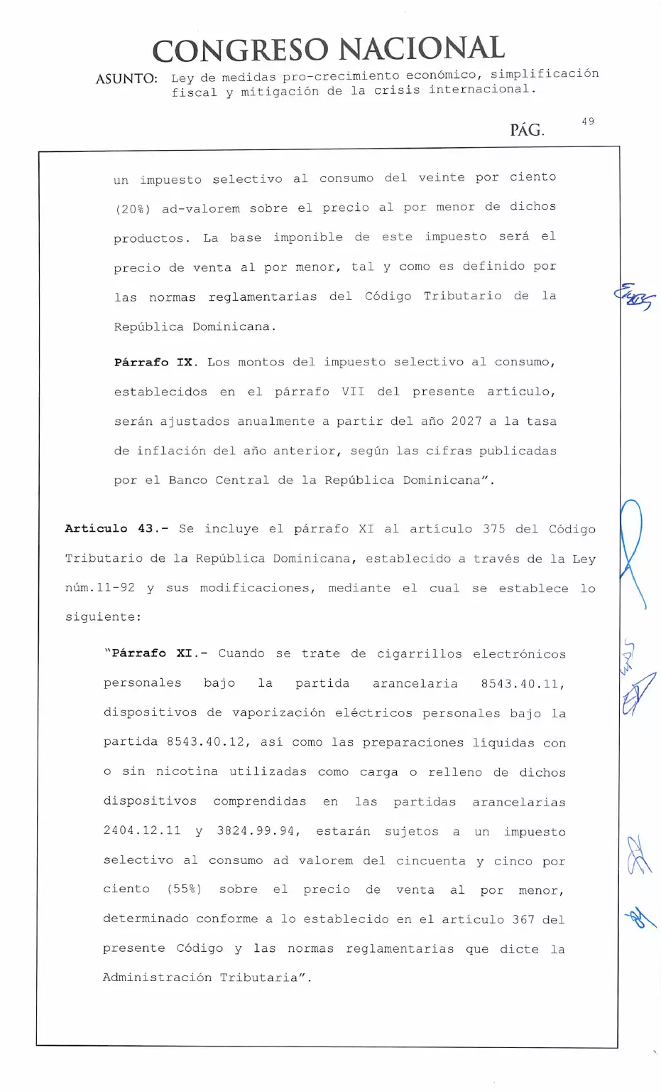 Ley 30-26 de medidas pro crecimiento económico y simplificación fiscal, página 49 de 62