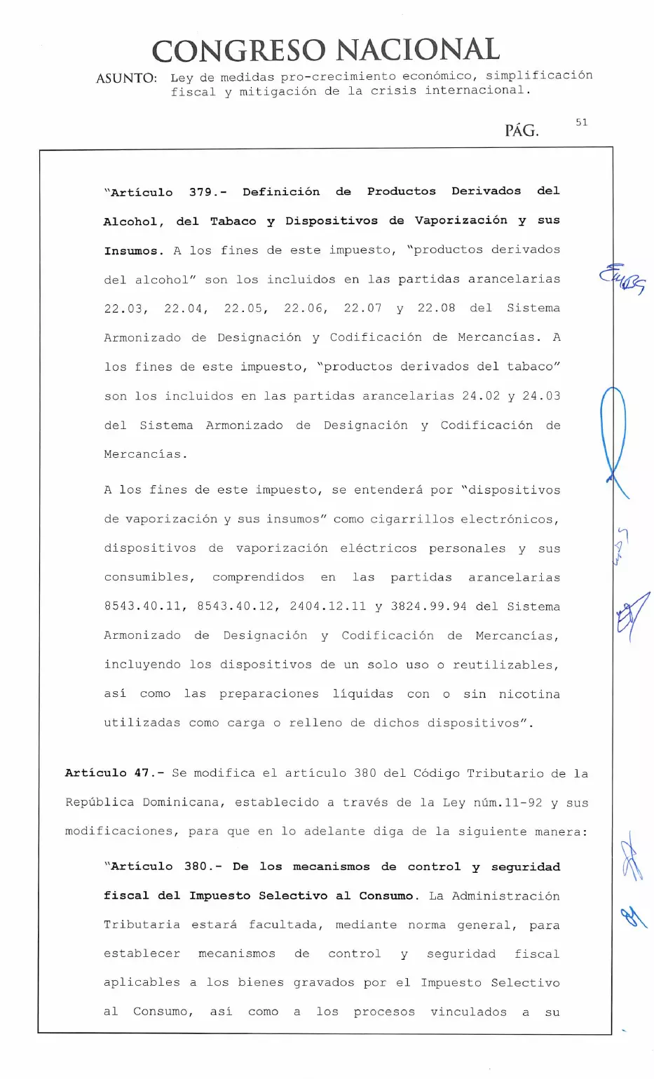 Ley 30-26 de medidas pro crecimiento económico y simplificación fiscal, página 51 de 62