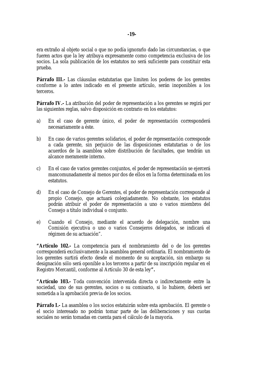Ley 31-11, que modifica la Ley 479-08 de sociedades comerciales, página 19 de 86
