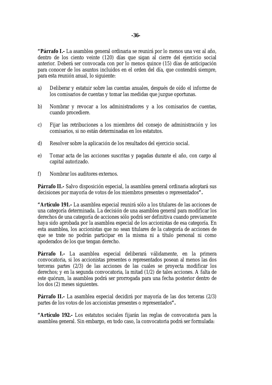 Ley 31-11, que modifica la Ley 479-08 de sociedades comerciales, página 36 de 86