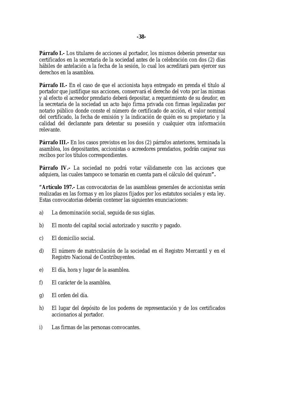 Ley 31-11, que modifica la Ley 479-08 de sociedades comerciales, página 38 de 86