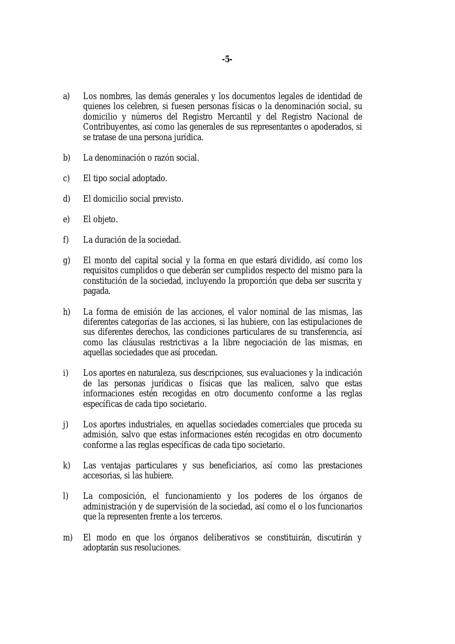 Ley 31-11, que modifica la Ley 479-08 de sociedades comerciales, página 5 de 86