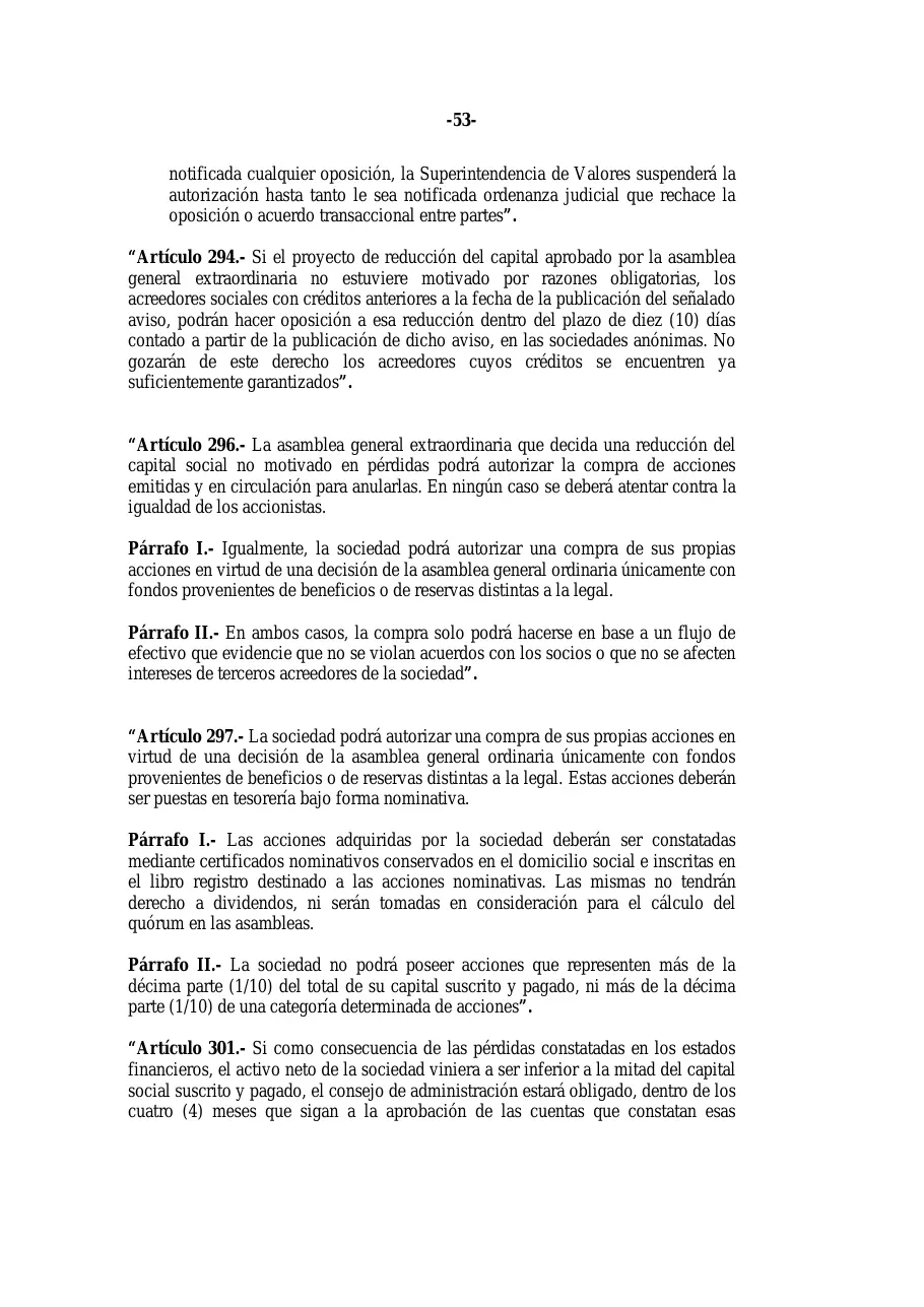 Ley 31-11, que modifica la Ley 479-08 de sociedades comerciales, página 53 de 86