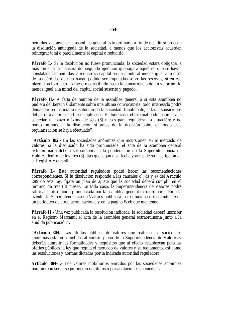 Ley 31-11, que modifica la Ley 479-08 de sociedades comerciales, página 54 de 86