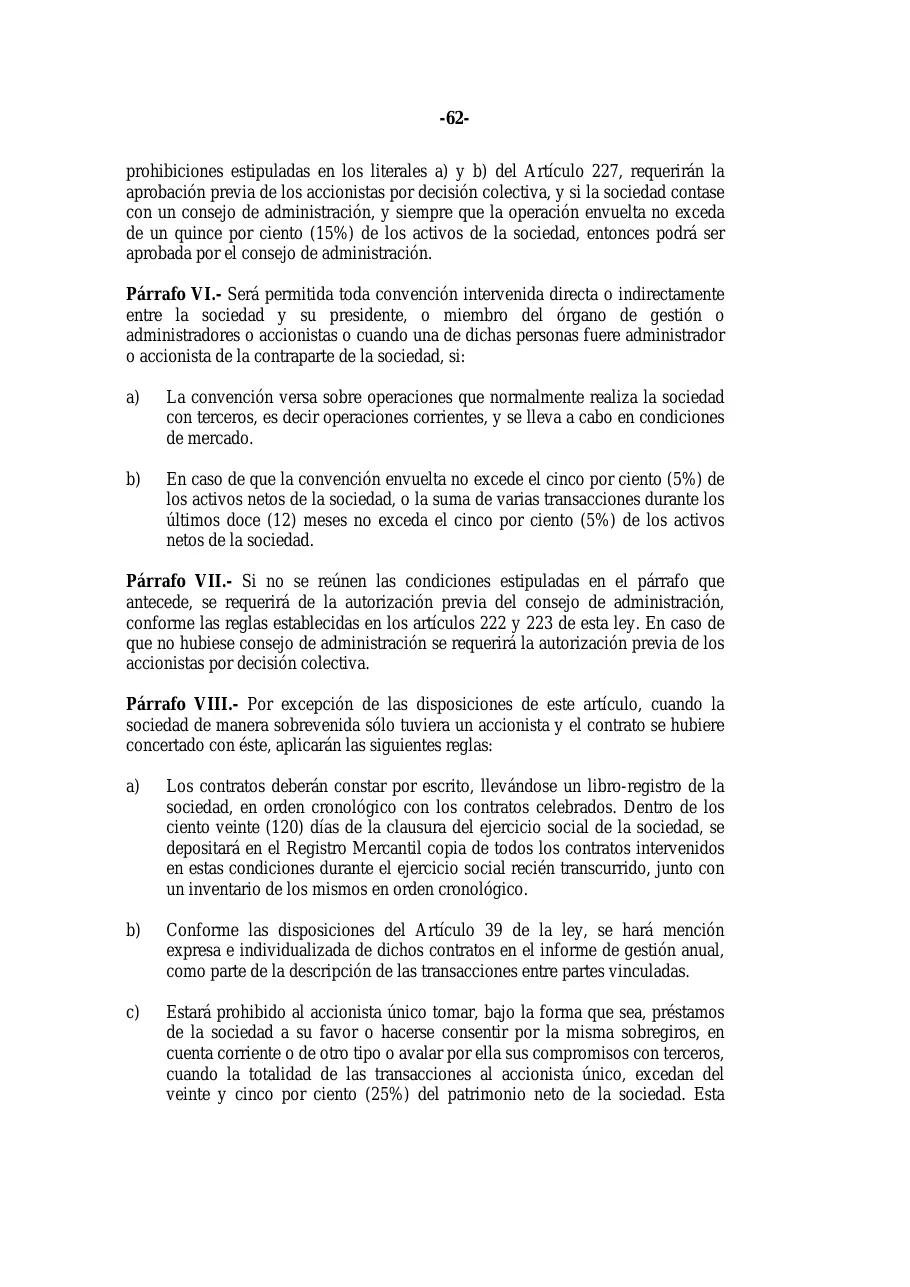Ley 31-11, que modifica la Ley 479-08 de sociedades comerciales, página 62 de 86