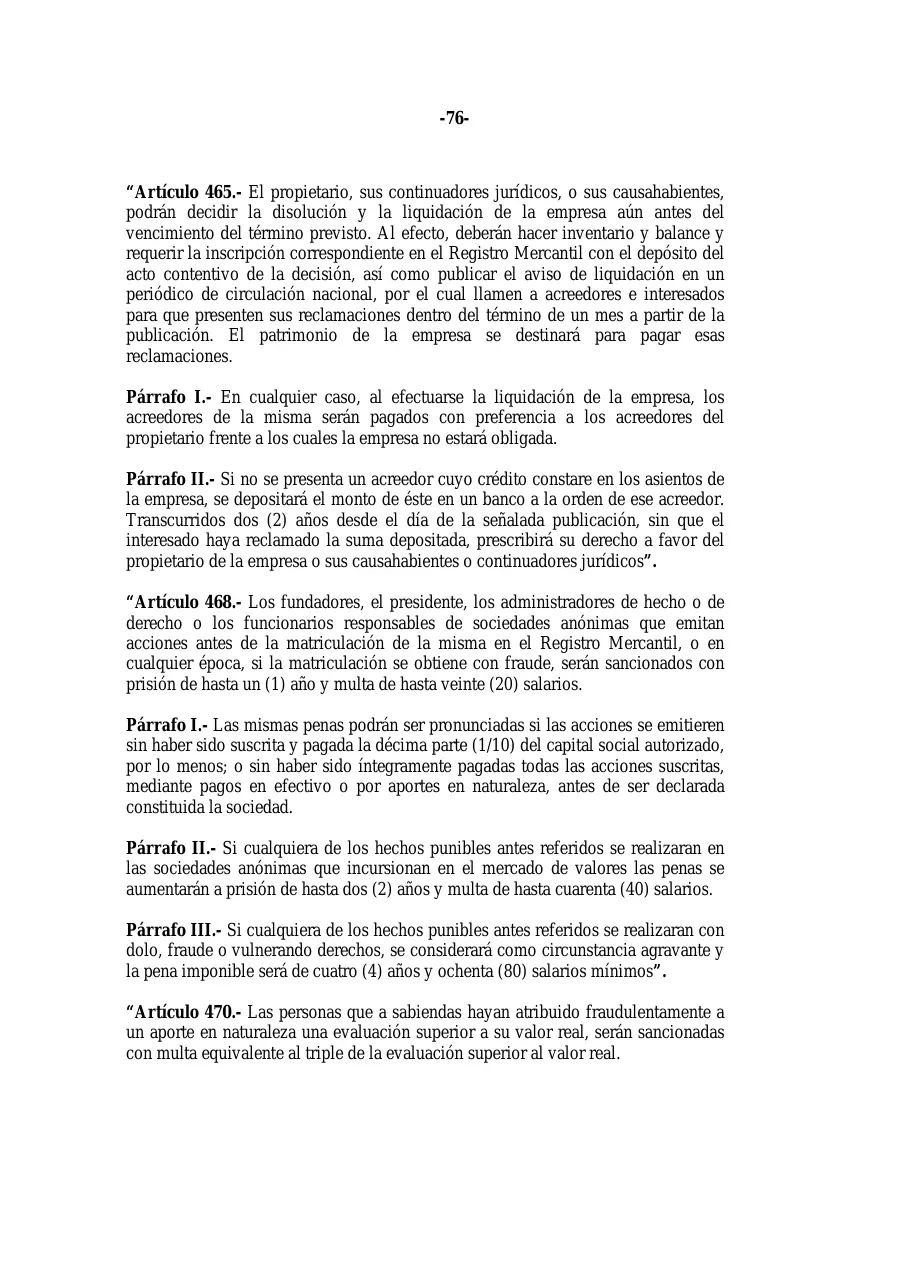 Ley 31-11, que modifica la Ley 479-08 de sociedades comerciales, página 76 de 86
