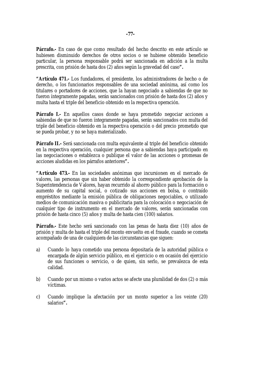 Ley 31-11, que modifica la Ley 479-08 de sociedades comerciales, página 77 de 86